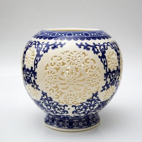 Aluguel de Vaso Português Rendado de Cerâmica 15,5cm