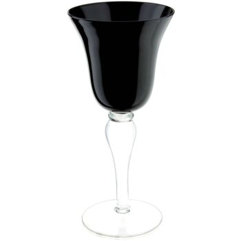 Aluguel de Taça de Vinho Preta em Vidro