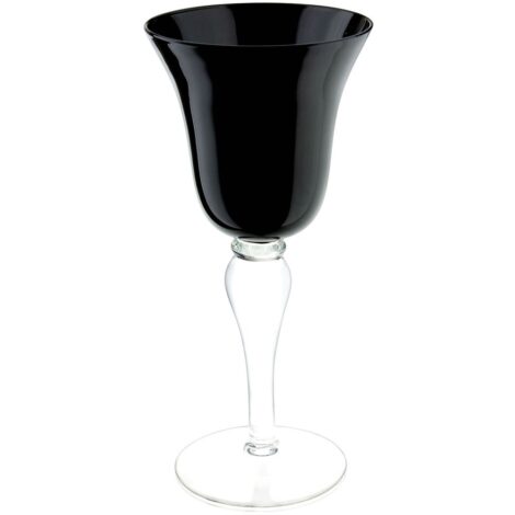 Aluguel de Taça de Vinho Preta em Vidro 230ml