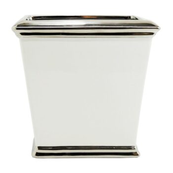 Aluguel de Cachepot de Cerâmica Branco