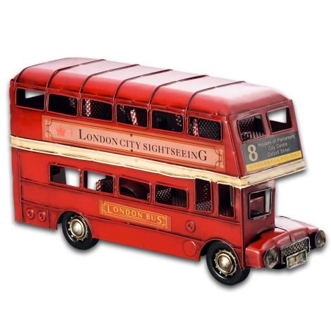 Aluguel de Ônibus Londres Decorativo 32x17cm