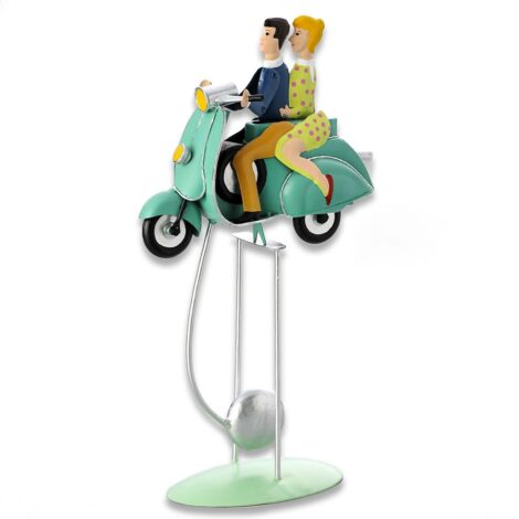 Aluguel de Scooter Decorativo Casal Balanço 19x34cm