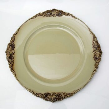 Aluguel de Sousplat Fendi com Borda Floral