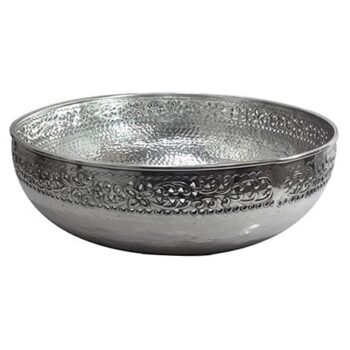 Aluguel de Bacia Borda Decorada em Metal