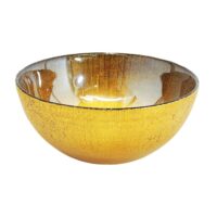 Aluguel de Bowl Marrocom Ouro em Vidro 15cm