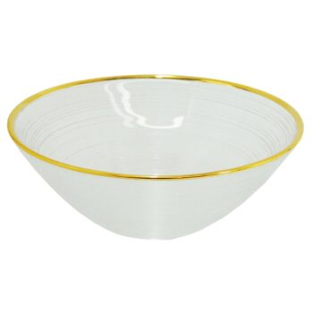 Aluguel de Bowl Marrocom Borda Ouro em Vidro