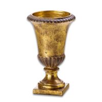 Aluguel de Vaso em Resina Dourado 27cm