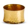 Aluguel de Anel de Guardanapo Dourado Martelado