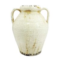 Aluguel de Vaso Decorativo de Cerâmica Branco 29cm