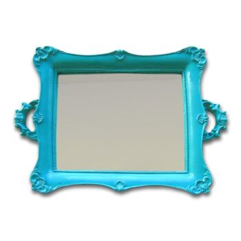 Aluguel de Bandeja Retangular Resina Tiffany