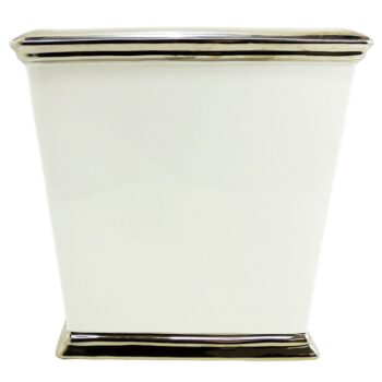 Aluguel de Cachepot de Cerâmica Branco