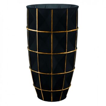 Aluguel de Vaso Preto e Dourado