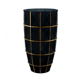 Aluguel de Vaso Preto e Dourado