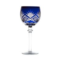 Aluguel de Taça de Vinho Azul em Cristal Lapidado 370ml