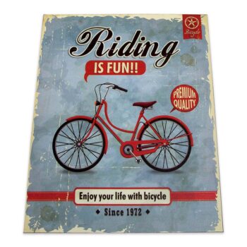 Aluguel de Placa Decorativa Riding Is Fun