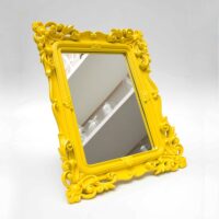 Aluguel de Porta Retrato com Espelho Amarelo