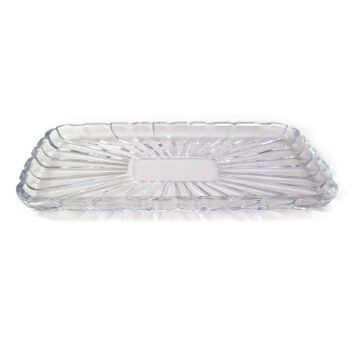 Aluguel de Travessa em Cristal Retangular