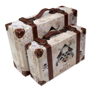 Aluguel de Kit de Maletas Decorativas Caveira 2 Peças