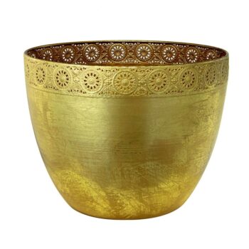 Aluguel de Cachepot Dourado em Metal