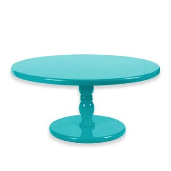 Aluguel de Prato com Pé em Laca Tiffany