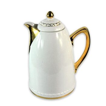 Aluguel de Garrafa Térmica de Porcelana Lisa Dourada