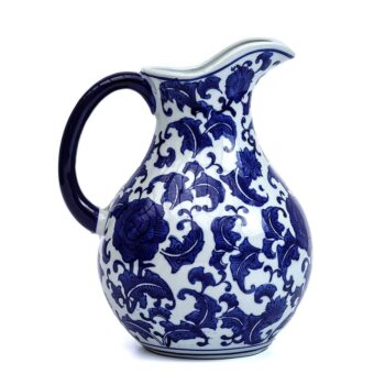 Aluguel de Jarra Branca e Azul 27cm