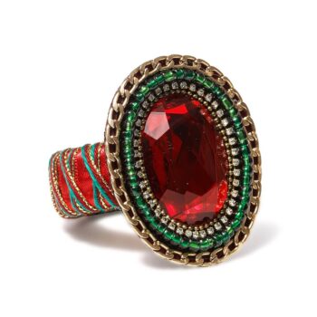 Aluguel de Anel de Guardanapo Max Rubi Vermelho