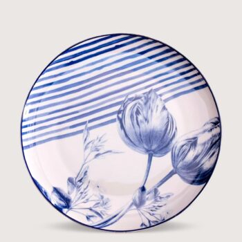 Aluguel de Prato de Mesa Tulipa com Listras Janny