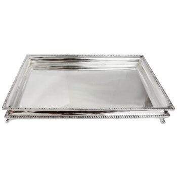 Aluguel de Bandeja Retangular Prata