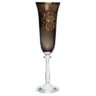 Aluguel de Taça de Champagne Fumê com Borda Ouro