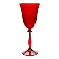 Aluguel de Taça de Vinho Tinto Ecol em Cristal Vermelha 250ml
