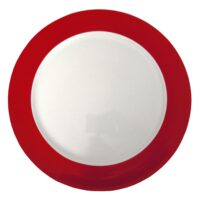 Aluguel de Prato de Mesa Borda Vermelha 28cm