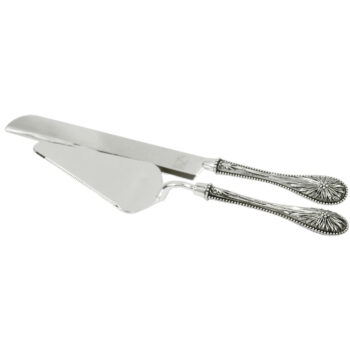 Aluguel de Talher para Bolo 2 Peças Prata
