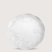 Aluguel de Prato de Sobremesa Borboletas Branco