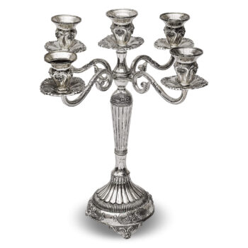 Aluguel de Candelabro para 5 Velas Prata