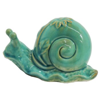 Aluguel de Caracol Decorativo de Cerâmica Turquesa
