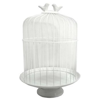 Aluguel de Prato com Pé e Cúpula Decorativo Gaiola