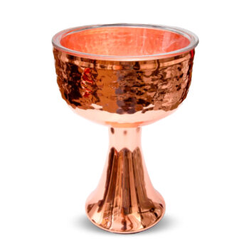 Aluguel de Bowl com Pé Cone Martelado Cobre
