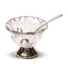 Aluguel de Bowl com Pé Prata Louise com Colher de Sobremesa