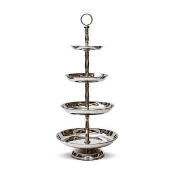 Aluguel de Prato 4 Andares com Aba Inox