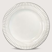 Aluguel de Prato de Mesa Risqué Borda Prata 26,5cm