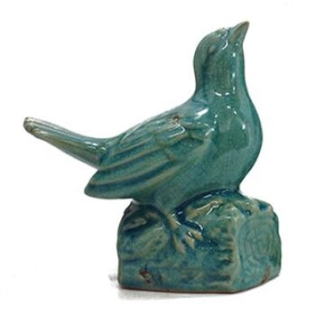 Aluguel de Pássaro Decorativo de Cerâmica Turquesa