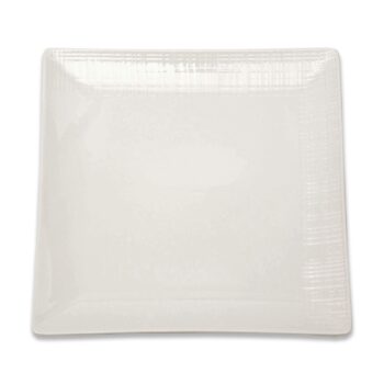 Aluguel de Prato de Mesa Quadrado Branco