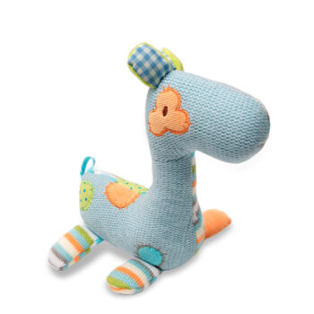 Aluguel de Girafa Decorativa Azul Tricô