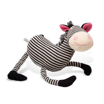 Aluguel de Zebra Decorativa Feliz em Pelúcia Curta