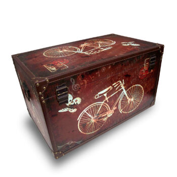 Aluguel de Baú Decorativo Bike G Vermelho