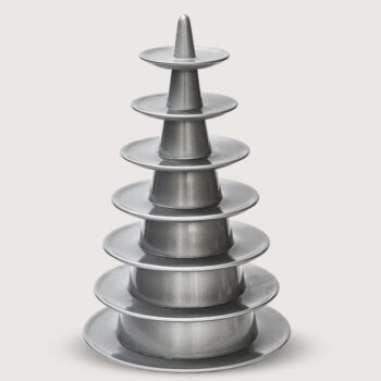 Aluguel de Torre para Macarons Prateada 7 Andares