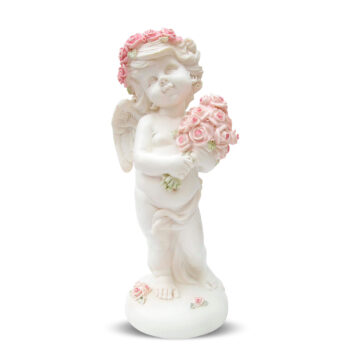 Aluguel de Anjo Decorativo Em Pé com Buquê
