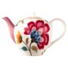 Aluguel de Bule de Café Branco Floral Pip Studio