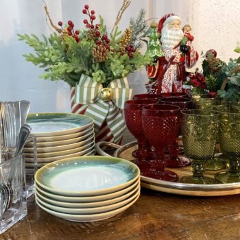 Aluguel de Conjunto de Mesa Posta de Natal